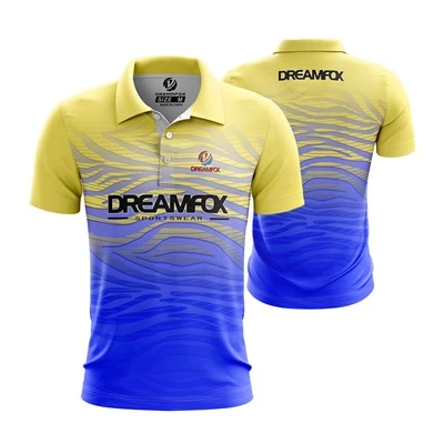 Dry Fit sublimēti zili balti zēnu polo krekli